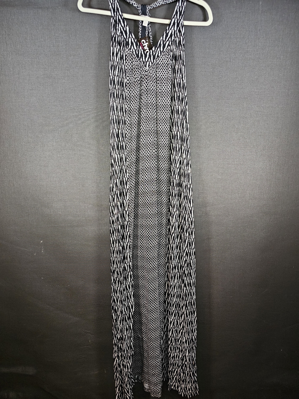 Ella Moss Black & White Patterned Maxi Dress